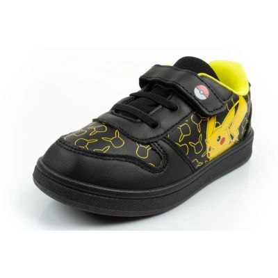 3. Leomil children's sports shoes Pokemon sneakers lightweight with velcro black
