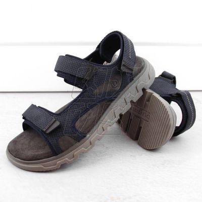 3. Comfortable Velcro sandals Bugatti M INT1999 navy blue