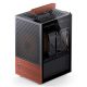 21. Jonsbo T6 Case, Mini-Tower, Mini-ITX, Tempered Glass, Wood - Black