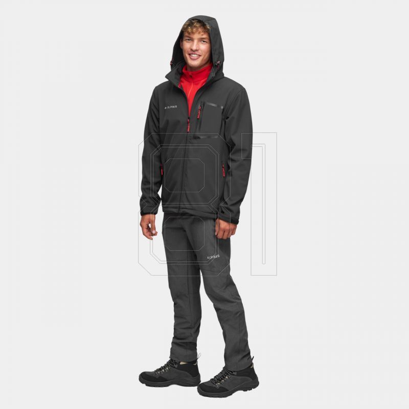 21. Softshell jacket Alpinus Stenshuvud black BR43371