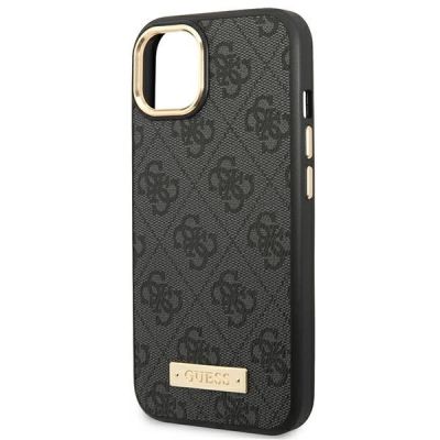 6. Guess GUHMP14MU4GPRK iPhone 14 Plus 6.7 "black / black hard case 4G Logo Plate MagSafe