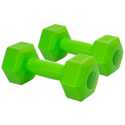 EB FIT Composite Dumbbell Set 2x1kg Green 1027012