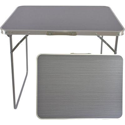 FOLDABLE CAMPING TABLE 80X60X70CM GRAY