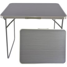 FOLDABLE CAMPING TABLE 80X60X70CM GRAY