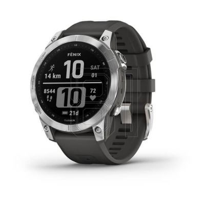 9. Garmin Fenix 7 Standard Edition (47 mm) Silver / Graphite Band watch
