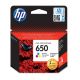 HP ink color HP 650, HP650=CZ102AE, 200 pages
