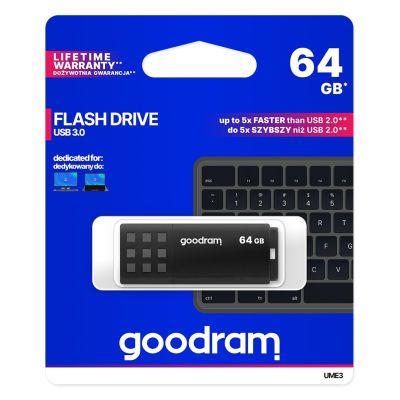 5. GoodRam UME3 UME3-0640K0R11 pendrive (64GB; USB 3.0; black)