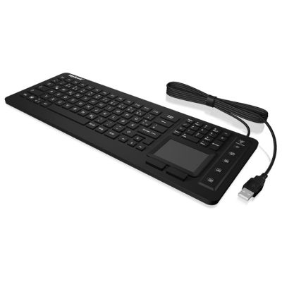 2. KeySonic KSK-6231 INEL (CH) Industrial USB QWERTZ Swiss Black Keyboard