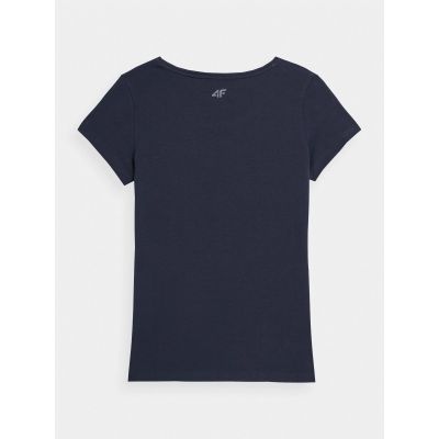 6. Women's regular plain T-shirt 4F 4FMM00TTSHF731-30S