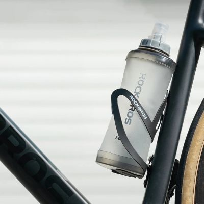 6. Rockbros 350017001 soft flask running water bottle 500 ml - white