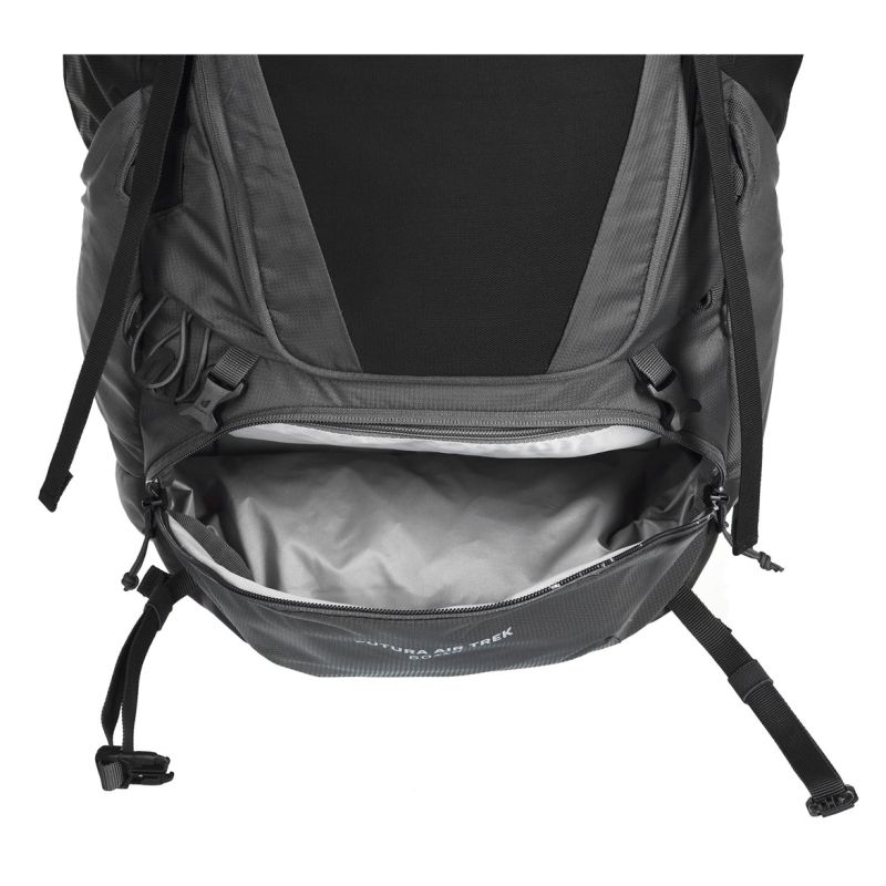 15. Deuter Futura Air Trek 60 + 10 black-graphite hiking backpack