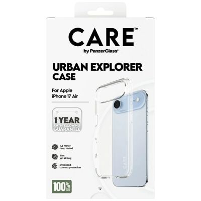 5. CARE by PanzerGlass Flagship Urban Explorer Case w. Clear Frame for iPhone Air - Transparent