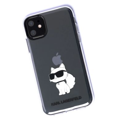 3. Karl Lagerfeld Ikonik Choupette Case for iPhone 11 / Xr - Transparent