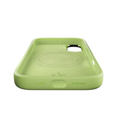 5. Puro Icon Mag Pro Liquid Silicone Case for iPhone 17, MagSafe Compatible, with Camera Protection and Aluminum Buttons - Green