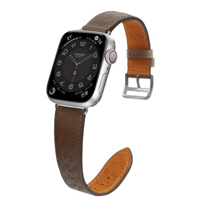 3. Strap Leather for Apple Watch 38 / 40 / 41 mm band bracelet - dark brown