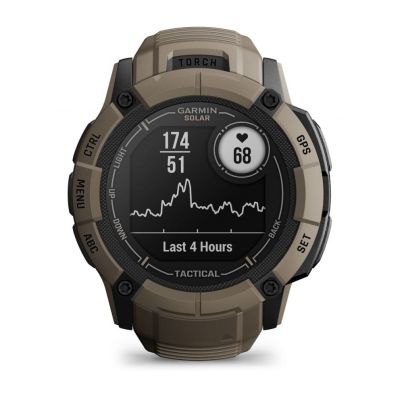 4. Garmin Instinct 2X Solar Watch - Tactical Edition Coyote Tan