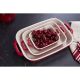 10. Set of 3 rectangular ceramic dishes STAUB 40508-171-0 - red
