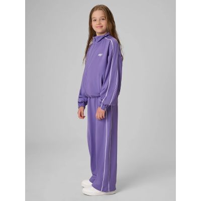 5. Girls' sports sweatpants 4F 4FJRSS26TTROF2019-51S