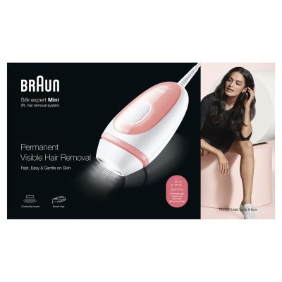 7. Braun Silk-expert PL1000 Intense Pulsed Light (IPL) Hair Remover Pink, White
