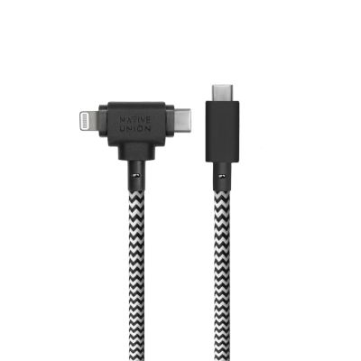 12. Native Union Duo Cable (USB-C to USB-C/Lightning), Green, USB C, USB C/Lightning, 1.5 m, Male, Male