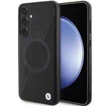 BMW BMHMS24S23RTPK S24 S921 black/black hardcase Signature Leather Half Textured & Circle MagSafe