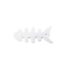 Fish-shaped headphone cable wrap - white