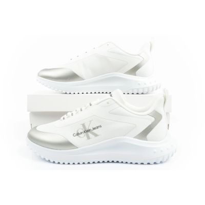 10. Calvin Klein Eva Runner women's shoes sports sneakers white fashionable