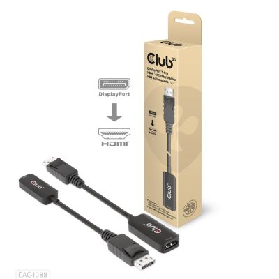 CLUB3D CAC-1088 Cable Adapter 0.21m DisplayPort HDMI Black