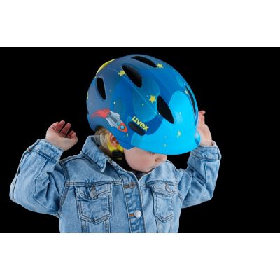 7. Uvex oyo style monster lagoon matt children's bike helmet 50-54
