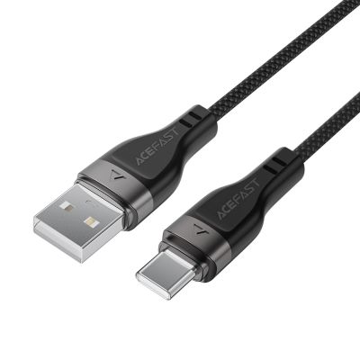 3. Acefast C11-04 USB-A - USB-C 3A Cable 1.2m Magnetic Braid - Black