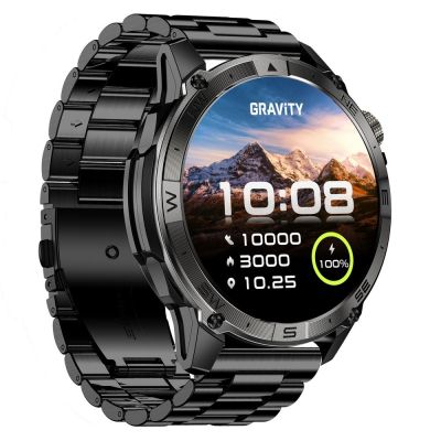8. Smartwatch Gravity Black Strap + Bracelet GT46-1