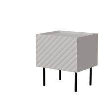 Bedside table 2 pcs LUCCA 47x40x52 cashmere