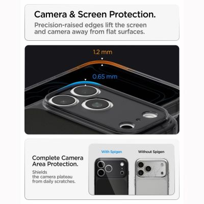 11. Spigen Ultra Hybrid MagSafe Case for iPhone 18 Pro / 17 Pro - Matte Black