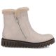 48. Beige women’s ankle boots with fur lining Rieker Y3481-60