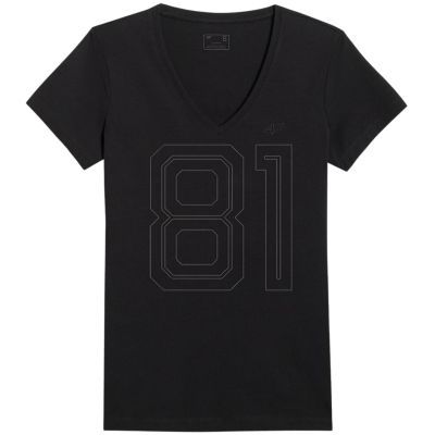 2. Women's T-shirt 4F F2969 deep black 4FWAW25TTSHF2969 20S