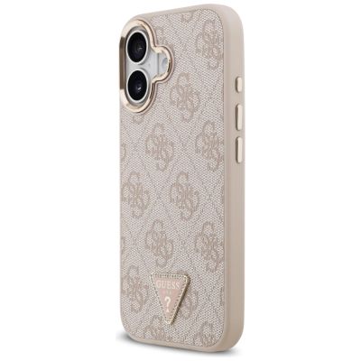 2. Guess 4G Triangle Logo MagSafe Case for iPhone 17 - Rose Gold
