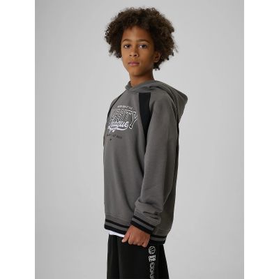 4. Boys’ Loose-Fit Hooded Sweatshirt 4F 4FJRAW26TSWSM3193-25S
