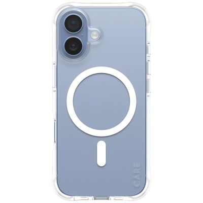 2. CARE by PanzerGlass Fashionable Samba Case w. White MagSafe for iPhone 17 - Transparent