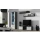 2. TV cabinet SOHO 140 gray/white gloss