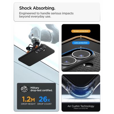 10. Spigen Liquid Air Mag MagSafe Case for Samsung Galaxy S26+ - Matte Black