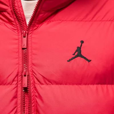 6. Air Jordan Brooklyn Therma-FIT Puffer Gym Red Winter Jacket - HV0532-687