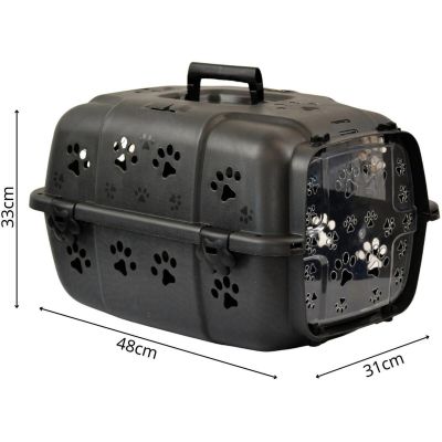 12. PET CARRIER 48X32X30CM - BLACK