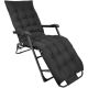 3. BALATON MULTIPLE-POSITION ARMCHAIR WITH CUSHION AND HEADREST, BLACK