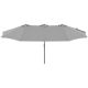 21. GARDEN UMBRELLA XXXL 2.7x4.6M GRAY SASKA GARDEN