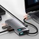 14. Baseus Metal Gleam 4in1 multifunctional HUB USB Type C - USB Type C Power Delivery 100 W / HDMI 4K 30 Hz / 1x USB 3.2 Gen 1 / 1x USB 2.0 (CAHUB-CY0G)