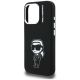 6. Karl Lagerfeld Silicone Karl Sketch MagSafe Case for iPhone 16 Pro - Black