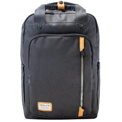2. Black Laptop Backpack SEMI LINE