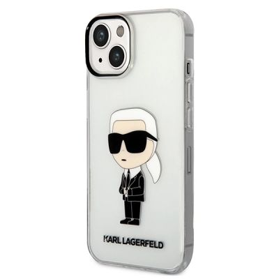 2. Karl Lagerfeld Ikonik Karl Lagerfeld Case for iPhone 13 / 14 / 15 - Transparent