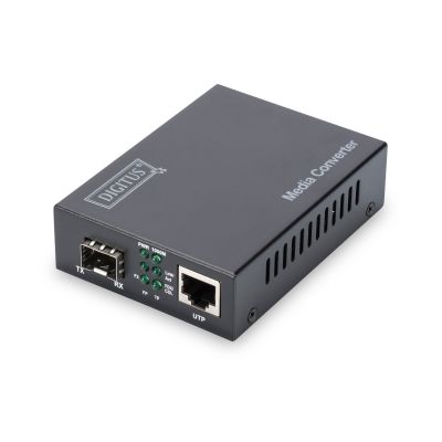 Media converter RJ45 10/100/1000Base-T to SFP 1000Base-SX/LX (without SFP module)