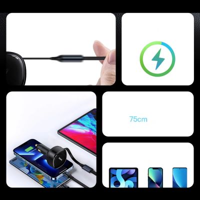 13. Baseus Enjoyment 2in1 car charger 30W black (CGTX000001)